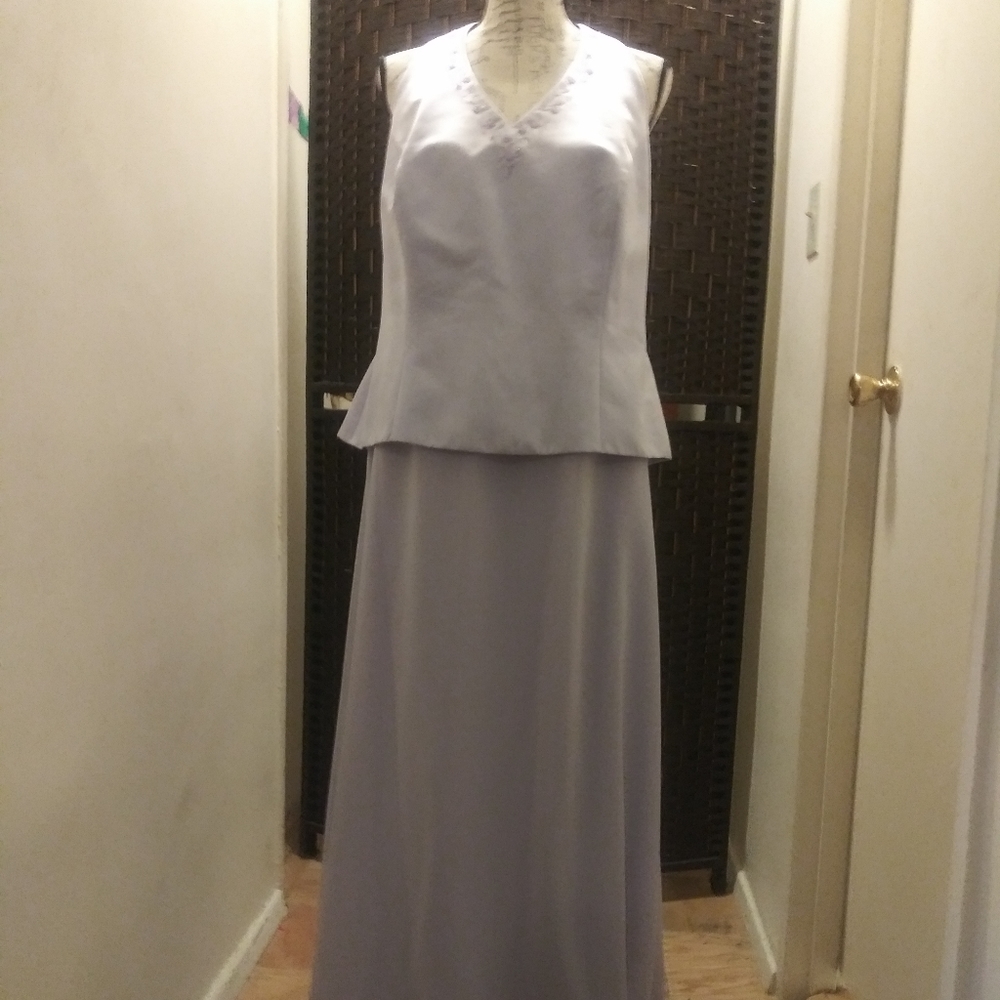 David's bridal halter lavender bridesmaids dress